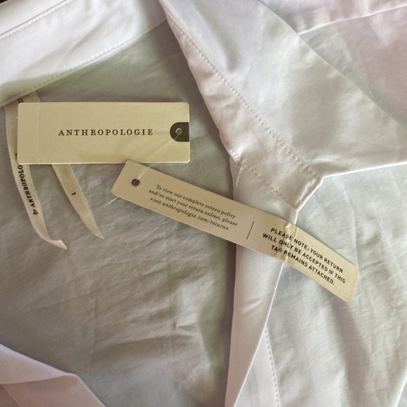 Anthropologie Sumerset Maxi Shirt Dress Edition in white, size large - Picture 5 of 9